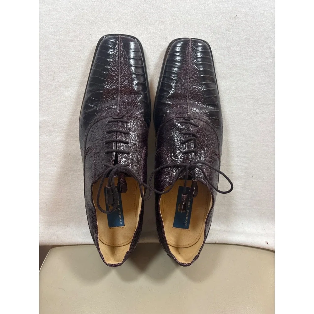 Giorgio Brutini New Men Genuine Leather‎ Upper Dress Shoes size 12